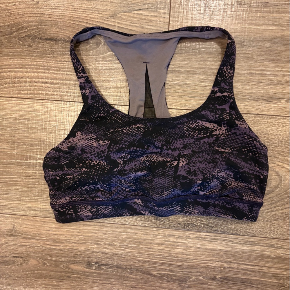 Lululemon Athletica Purple and Black Sports Bra